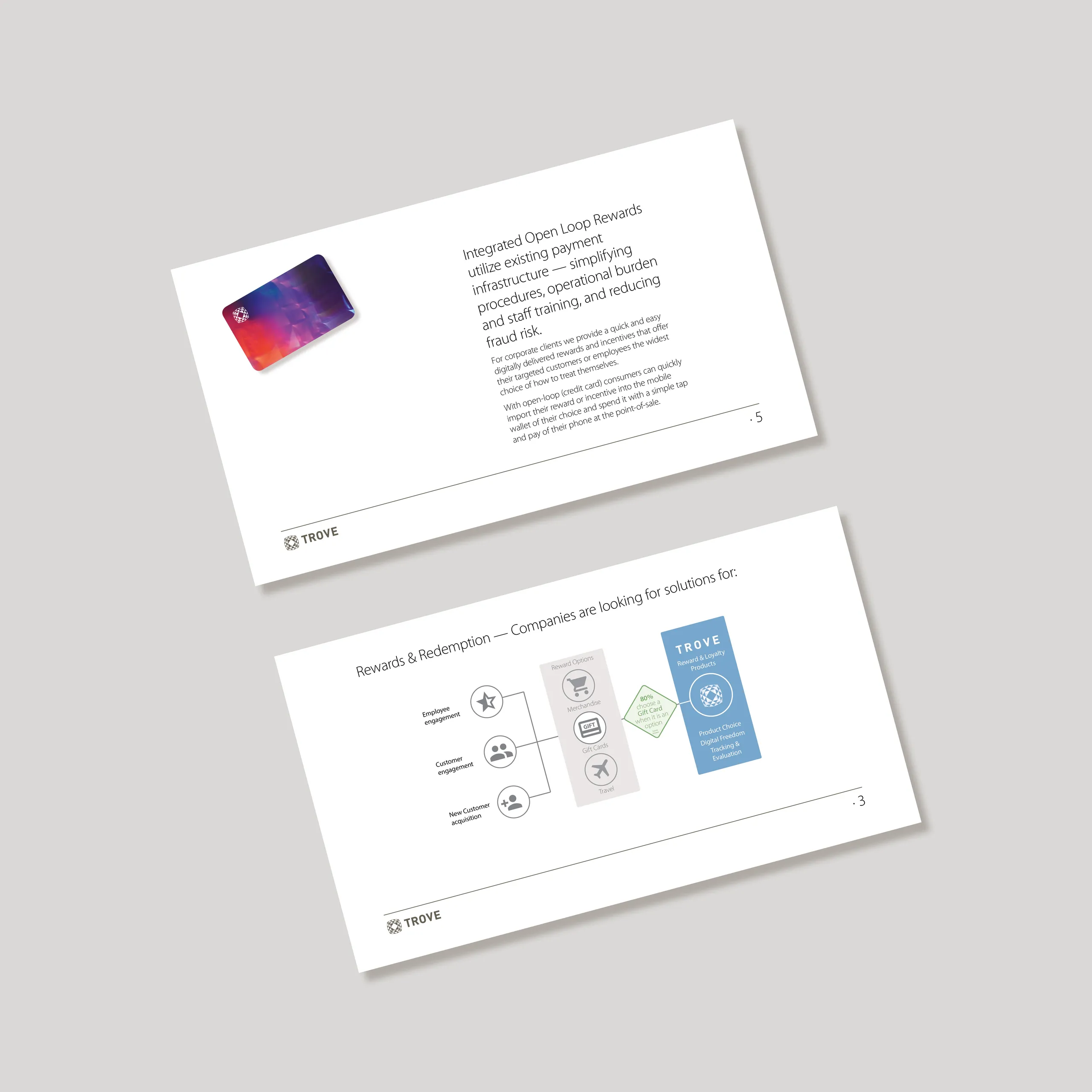 Trove logo and wordmark vertical lockup